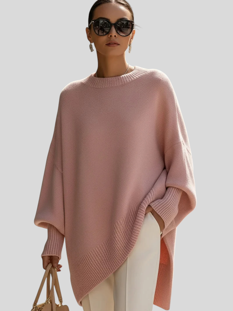 Lucija – Oversize Poncho-Sweater – Den Perfekte Kombination Af Trend Og Komfort