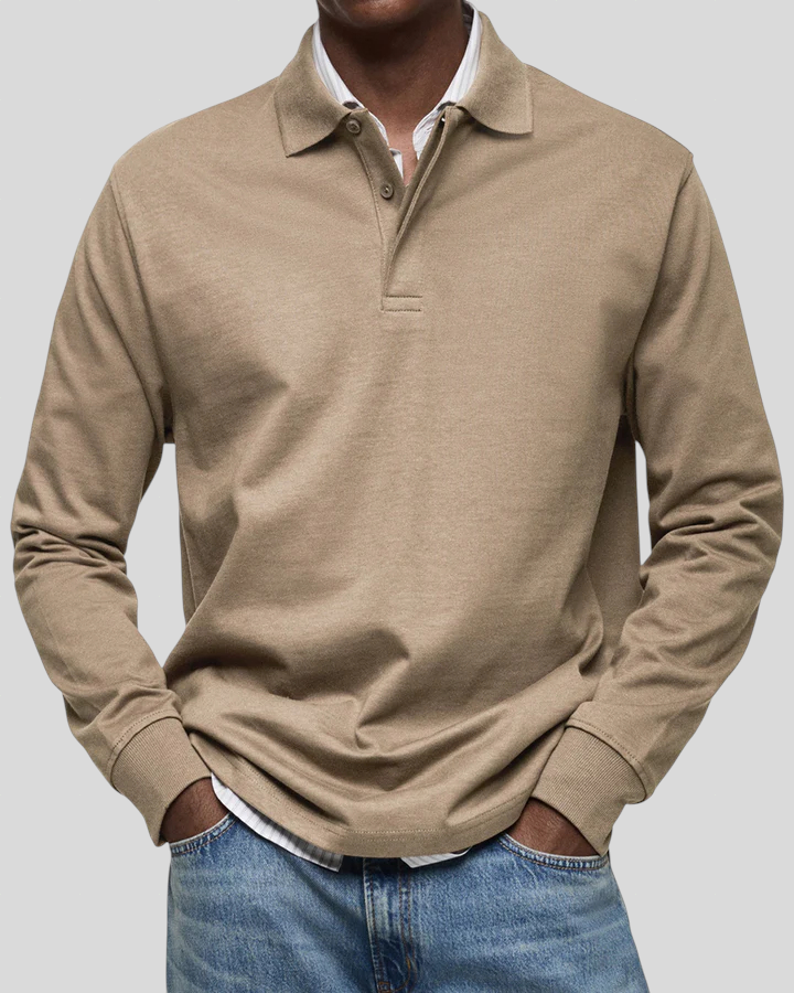 Marconelli – Luksuriøs Polo med Lange Ærmer