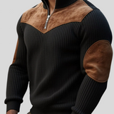 Kortez – Afslappet Striktrøje med Halv Lynlås