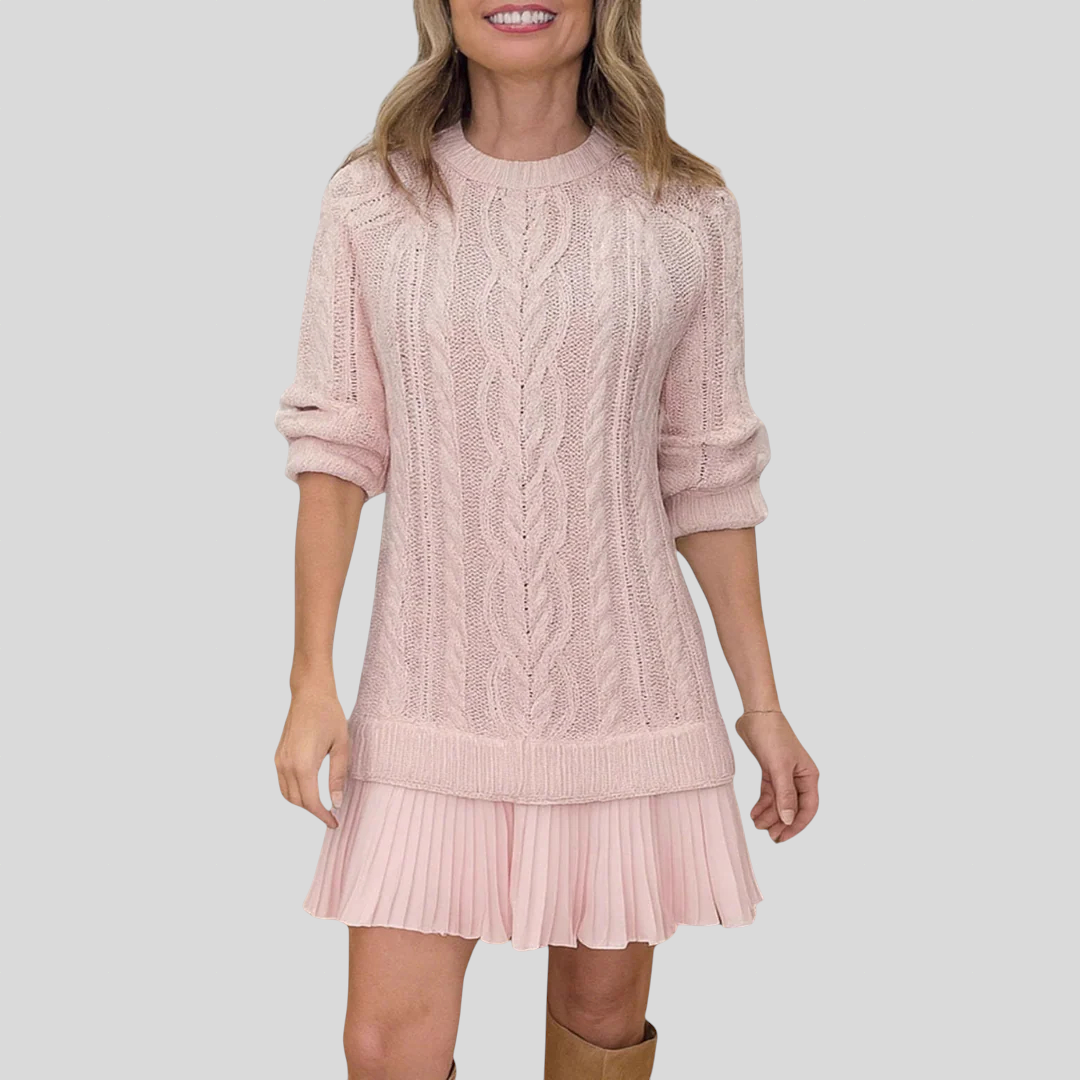 Gaëlle – Strikket Kjole-Pullover