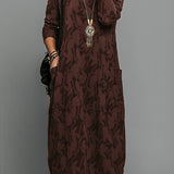 Kaja | Afslappet vinterkjole med rund hals