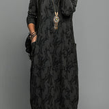 Kaja | Afslappet vinterkjole med rund hals