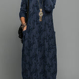 Kaja | Afslappet vinterkjole med rund hals