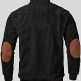 Kortez – Afslappet Striktrøje med Halv Lynlås