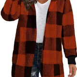 Alberte | Rutete Hættetrøje