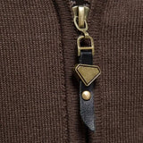 Anders™ | Strikcardigan med Lynlås