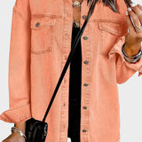 Augusta | Oransje denimjakke