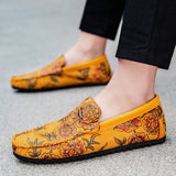 Blomster Læder Loafers