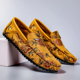 Blomster Læder Loafers