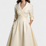 Lina - Satin Midi Kjole