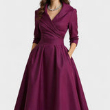 Lina - Satin Midi Kjole