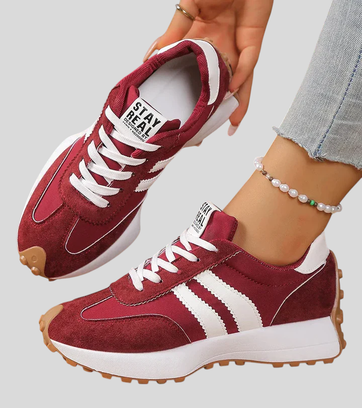 Élina – Komfortable Sneakers Med Ergonomisk Plateausål