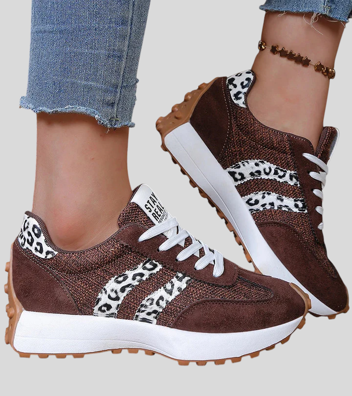 Élina – Komfortable Sneakers Med Ergonomisk Plateausål