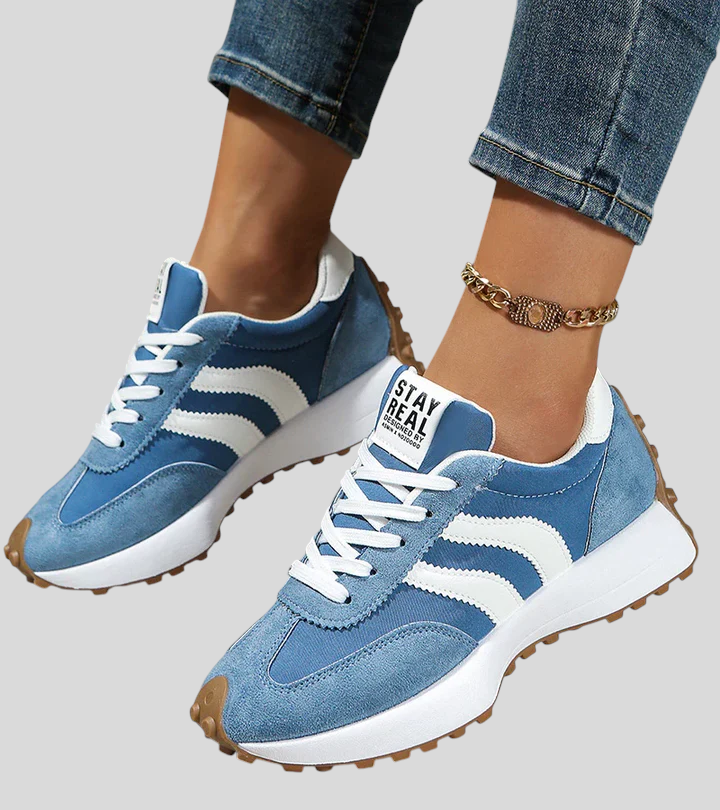 Élina – Komfortable Sneakers Med Ergonomisk Plateausål