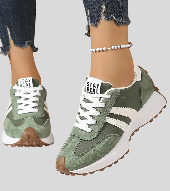 Élina – Komfortable Sneakers Med Ergonomisk Plateausål