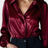 Ellen | Satin skjorte