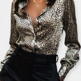 Helene | Satin skjorte