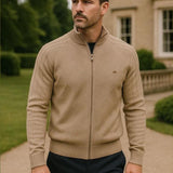 Jacquard™ | Strikcardigan med Lynlås