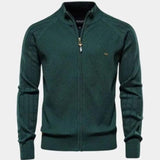 Jacquard™ | Strikcardigan med Lynlås