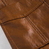 Jonas™ | Karamelfarvet Læderjakke