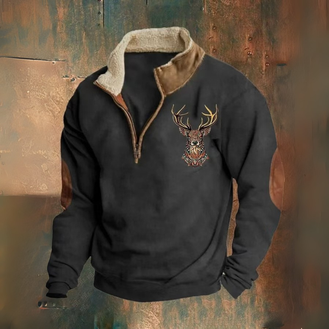 Kasper™  - Stilfuld zip-trøje