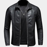 Luca™ | Krydset Læderjakke