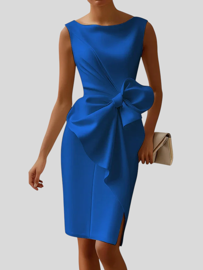 Olga – Kjole Med Sløjfe