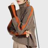 Zlatka – Luksuriøs rullekravetrøje med sildemønster