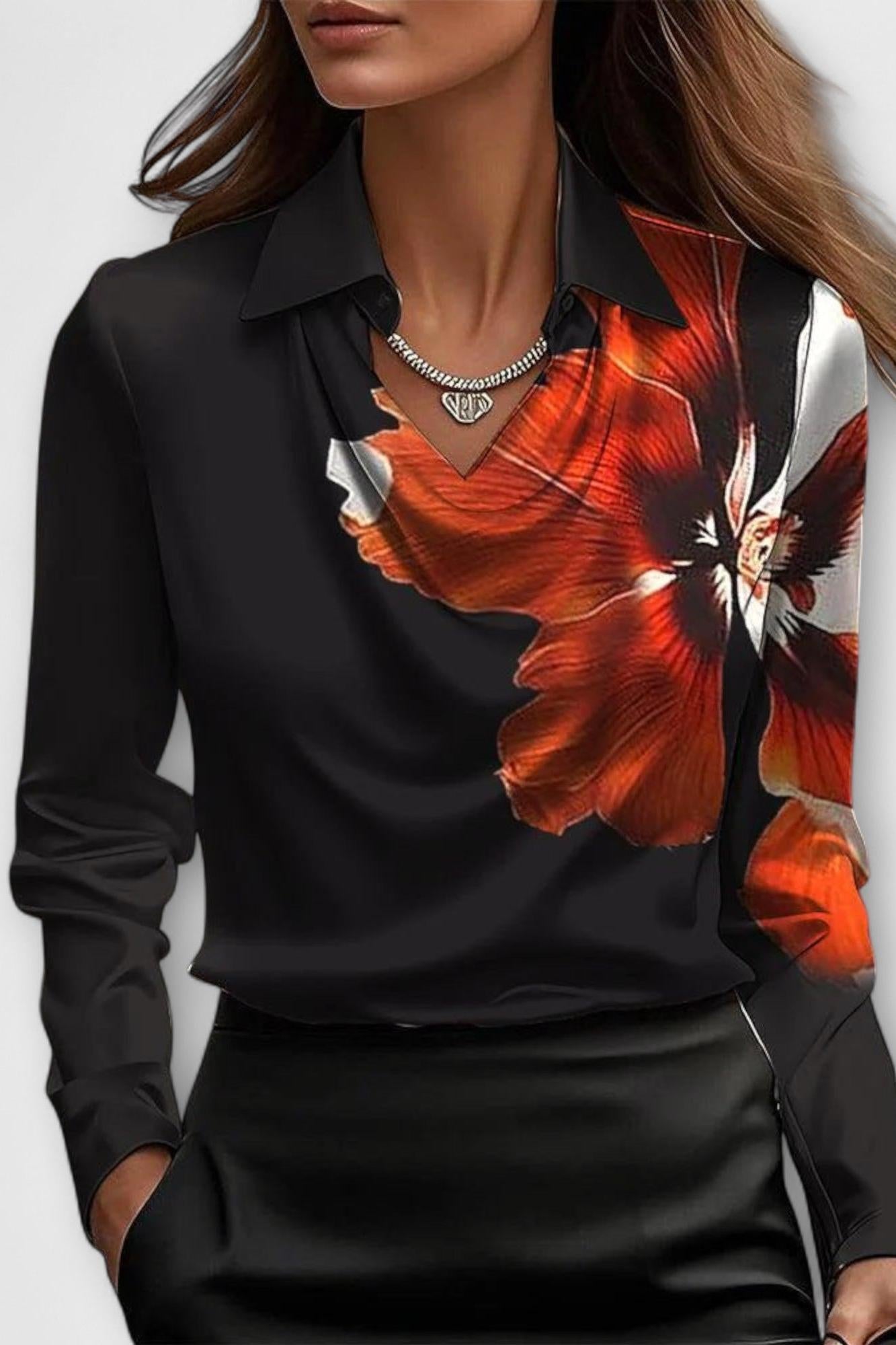 Brooklyn | Satin Bluse