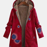 Sage | Tribal Mønster Sherpa Jakke