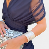 Amarra – Elegant Lang Chiffonkjole Med Drapering