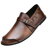 Spændte Læder Loafers