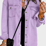 Thilde | Lavendel Jeansjakke