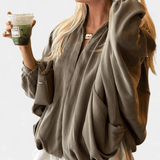 Thilde | Puffjakke olivengrøn