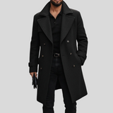 Marcello – Dobbeltradet uldfrakke til mænd