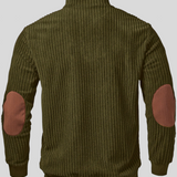 Kortez – Afslappet Striktrøje med Halv Lynlås