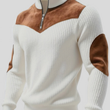 Kortez – Afslappet Striktrøje med Halv Lynlås