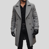 Marcello – Dobbeltradet uldfrakke til mænd