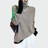 Zlatka – Luksuriøs rullekravetrøje med sildemønster