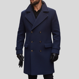 Marcello – Dobbeltradet uldfrakke til mænd